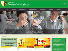 Tablet Screenshot of colegiosantamartacoquimbo.cl